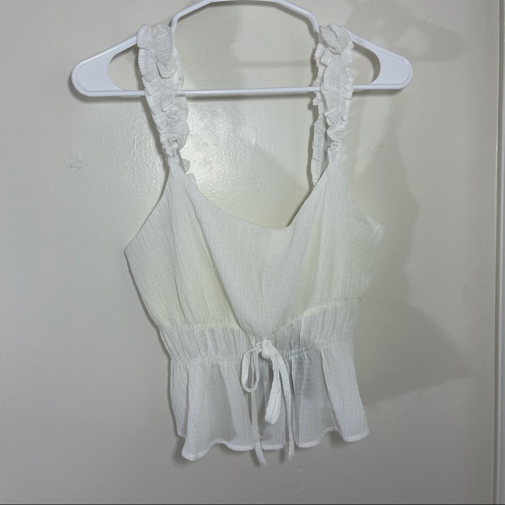 Le Lis Cinch Waist Sleeveless Top